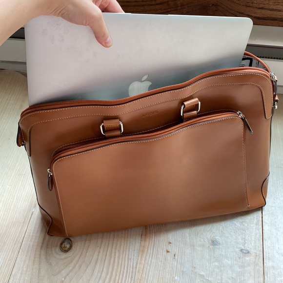 Lodiis Audrey Brera Brief Computer Comp Toffee leather! - Picture 7 of 10